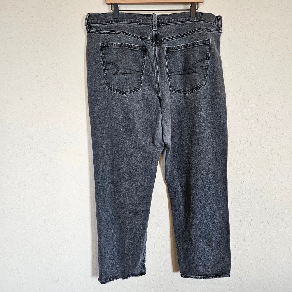 American Eagle High Rise Relaxed Straight‎ Jeans Plus Size 18 Casual Neutral - Picture 2 of 13